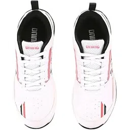 D9 Performer 1 Rubber Studs Cricket Shoes – Lightweight, High-Grip & Durable Professional Cricket Footwear (Black/Red/White) - 10UK