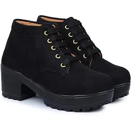 Boot Casual Outdoor High Heel Ankle For Women & Girls