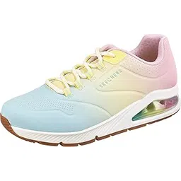 Women's UNO 2-Color Waves Sneaker, White/Mulit, 7