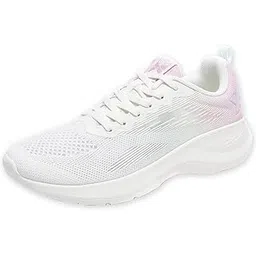 Ethylene Vinyl Acetate Sole, Lace Up, Designed for Marathons & Running, Breathable Single Layer Textile + Coated Textile Outer Material, Sports Comfort Outsole Running Shoes for Women