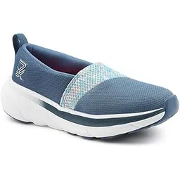 Leap7x CANBERRA1E Sports Non Lacing Walking Shoes for Women with EVA Sole | Suitable for Jogging Gym | Memory Foam Insole | Comfortable Footbed | Lightweight and Shock Absorption