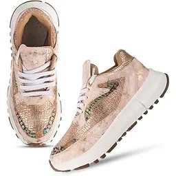 Women's Sneakers Walking Casual Lace-Up Footwear Comfortable Fashion Sneakers Shoes