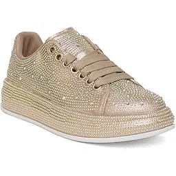 Stylish Lightweight Party Sneaker Shoe Soft & Comfortable Lace-Up Shoes for Women & Girl's