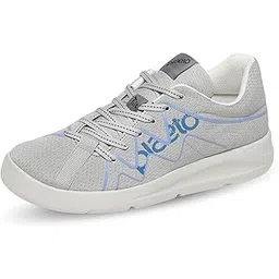 Plaeto Mens Gully Men’s Gully Multiplay Grey Sports Shoes | Lightweight Shoes with Breathable Air Mesh | Stylish Men Casual Shoes & Gym Sneakers for Man | Non-Marking Outsole