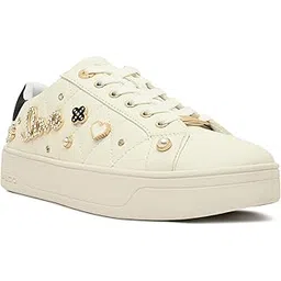 VISUETTIA-IN100 Ladies White Flat Sneakers