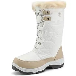 Women's Warm Faux Fur Lined Mid-Calf Winter Snow Boots