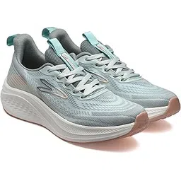 KIA-703 Ultra Comfort Breathable Cushioned Sports Lace-Up Running Shoes for Women(Mint,8)