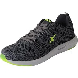 Men's Grey Fl Green Running Shoes - 8 UK (42 EU) (SX0379G)