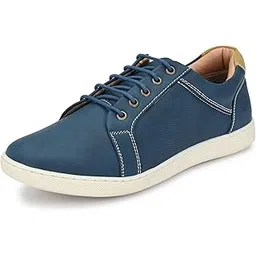 Men's Fashion Lace Up Non-Slip Flats Trendy Stylish Casual All Day Comfortable Lightweight Sneakers with Extra Comfort on Heel (5631)