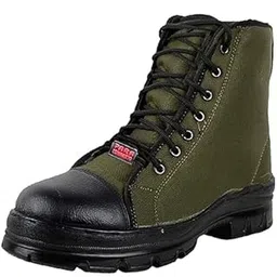 Mens Polyurethane Army Military Jungle Boot Shoes
