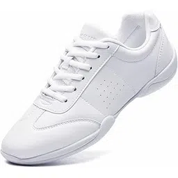 Adult & Youth White Cheerleading Shoe Athletic Dance Shoes Tennis Sneakers Sport Training Cheer Shoes
