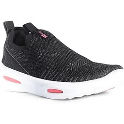 5396 PRIMEWALK300 Slip V4 Black Oxford Sports Shoes for Women | Ideal for Walking, Running | Comfortable | Durable | lightwieght Size- 3