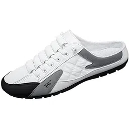 CALANDIS® Casual Sports Shoes Loafers Backless Sneakers Men Work Slip on Mule Sneakers 42 | Men's Shoes