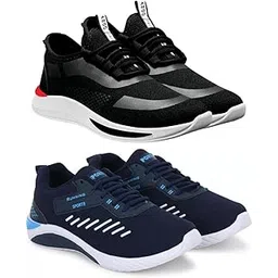 Exclusive Range of Comfortable Sports Footwear for Men Running (Pack of 2) Multi