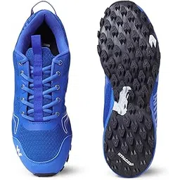 Orion Outdoor Shoes for Men's | Trekking and Hiking Anti-Skid Outdoor Boots with Rubber Sole | Comfortable & Lightweight Design with Shock Absorption - 10 (Navy)