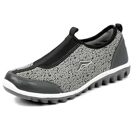 Shoes Women's Riya-01 Grey Mesh Sports Running Shoes (UK-4)