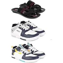 DRACKFOOT Men's Sports Shoes | Lightweight Stylish & Easy to Wear for Men'sGR-SPO-(3-Combo)-3128-1075-1074