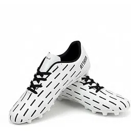 Football Shoes, Synthetic Leather Upper, TPU Sole, Sports Footwear with Premoulded Heel, Lightweight Studs for Men, Boys, Adults
