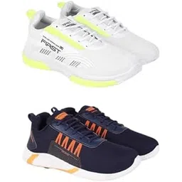 Men's Lightweight Breathable Mesh Sports Shoes Pack of 2