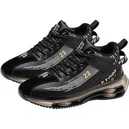 THE STYLE SUTRA Men Sneakers Running Shoes Sports Shoes for Workout Tennis Outdoor 42 Black Aureate