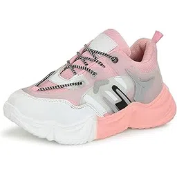 Premium Mesh Lightweight Girls Women Ladies High Heel Casual Sneakers Chunky Running Sports Shoes for Women (BAB772)