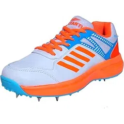SK-FS Sports Cricket Shoes for Men with Metal Stud/Full Spikes