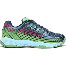 Tour Dominant 2 Mens Badminton Shoes, Dark Sea/Bright Lime/Watermelon