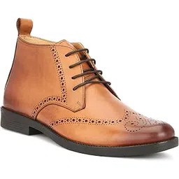 Men's Rich Quality|Breathable|Stylish Look Pure Genuine Leather Lace up Ankle Boot