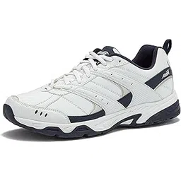 Men's Avi-Verge Sneaker, White/True Navy, 7 Medium US