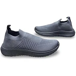 Slip-On Knit Walking Shoes, Breathable Mesh Sneakers, Lightweight Comfort Shoes,