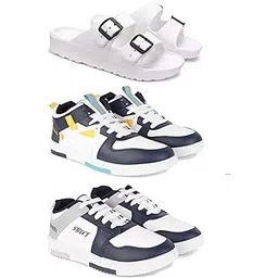 DRACKFOOT Men's Sports Shoes | Lightweight Stylish & Easy to Wear for Men'sGR-SPO-(3-Combo)-3113-1074-1075