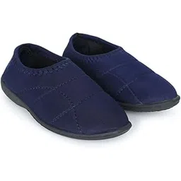 Airaqua Womens Slip On Walking Shoes for Daily Use/Lightweight Running Trainers/Comfortable Winter Bellies/Gym Training Casual Sports Footwear for Girls(Navy)