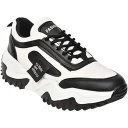 Men's Casual Shoes | Fashionable Slip-Resistant and Comfortable Walking Shoe | Classic, Trendy & Ultra-Comfortable Footwear | White | 10