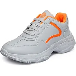 Men Platform Chunky Trainer/Sneakers -STAMINA Mid Top Shoes for Gym/outdoor Sports
