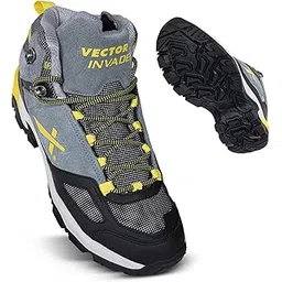 Vector X Invader Trekking & Hiking,Walking Shoes with Rubber Outsole & Memory Foam Insole Lace-Up Shoes for Men's & Boy's , High Neck, boots , non slip, Water Proof, Comfortable & Light weight (Size-7)