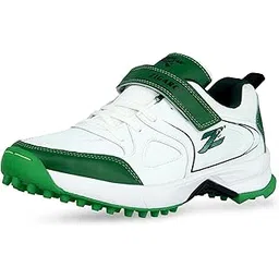 Z-2-068 Green Men's Rubber Sole Cricket Shoes - Lightweight, Durable & Stylish