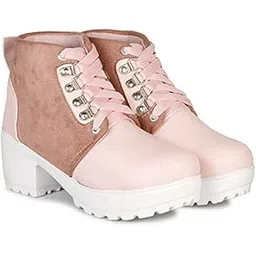 Design Boot For Women Fashion Chunky Casual Boot High Ankle Heel for Girls Boot