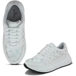 Women's Soft,Comfortable & Stylish Lace up Sneakers Shoes & All Day Casual Wear for Women & Girls