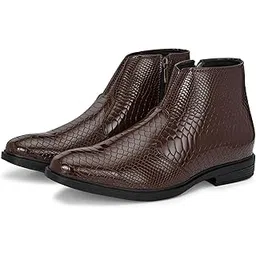 Men's Black Leather Chelsea Boots | Stylish Slip-On Ankle Length Formal & Casual Shoes for Men