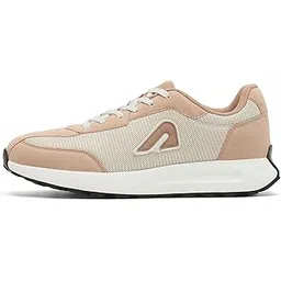 BoldFit Sneakers for Man Lightweight Shoes Comfortable Sneakers for Men Air Mesh Casual Shoes Soft Cushion Insole Casual Sneakers for Men Lace Up Men Casual Shoes Boys Shoe Sneaker, 8, Beige White