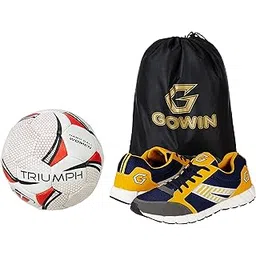 Sports Training Shoe Nx-2 Yellow Blue Size 11 With Triumph Handball Rubberised Junior
