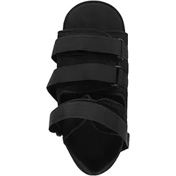 Discharge Boot, Easy to Use Effective Open Toe Shoe Wrapped Useful with Hook Fastening for Foot Recovery (S)