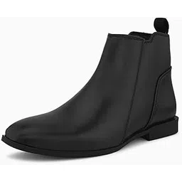 Men Solid Chelsea Boots| Synthetic Leather Boots For Men| Comfortable, Anti-Skid and Lightweight Chelsea Boot