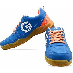 Smash 2.0 Mens Badminton Shoes (Blue Orange, Numeric_5)