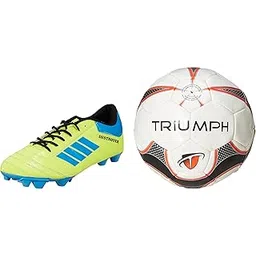 Football Pu M-90 With Gowin Football Shoe Destroyer Cyan Size-5