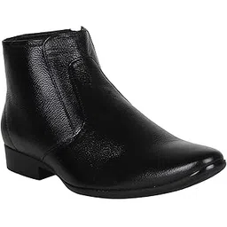 Men’s Genuine Leather Boots/Shoes (Black)