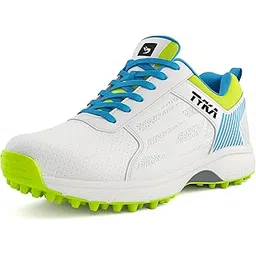 TYKA Velocity Cricket Shoes | Professional Rubber Stud Cricket Footwear for Men Navy Blue