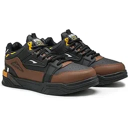 Men CHICAGO-11 Stylish Casual Mid Top Sneakers and Trendy Shoes with Laces for Men & Boys | Perfect for Wearing to Outings, and Comfortable All-Day Use, Stylish and Durable
