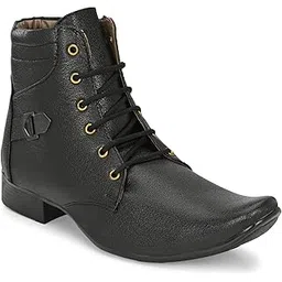 Men's Boots Mid Top Formal Lace-up Shoes Aa534 Ankle