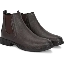 Men's Synthetic Leather Slip On Ankle Boots